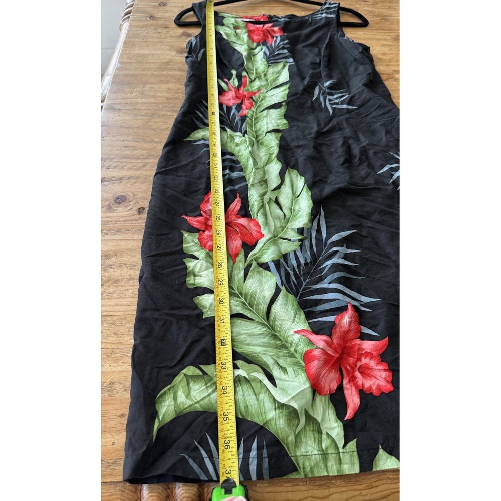 The Hawaiian Original Women Dress Size Medium Floral Sleeveless Shift Career - Picture 7 of 8